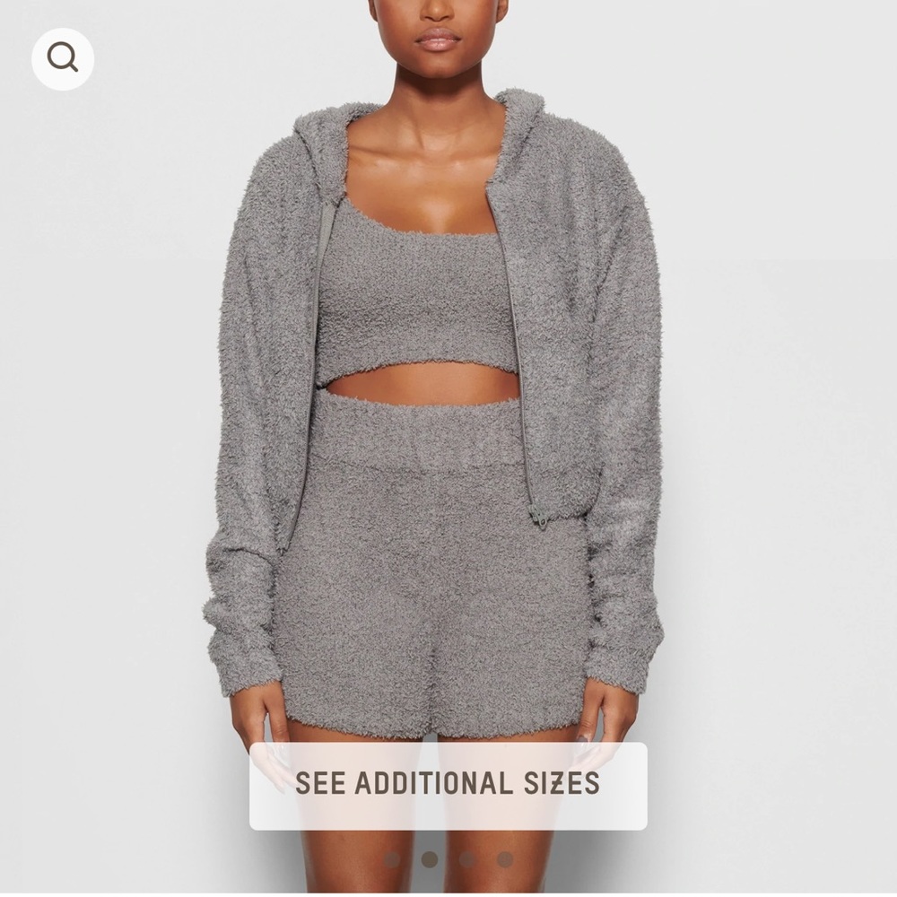 Skims Cozy Knit Hoodie and Tank